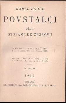 Karel Fibich: Povstalci