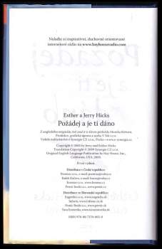 Esther Hicks: Požádej a je ti dáno