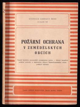 Požární ochrana v zemědělských obcích