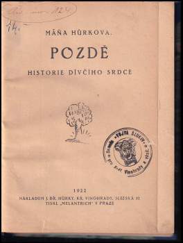 Maryna Radoměrská: Pozdě