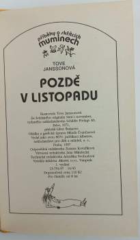 Tove Jansson: Pozdě v listopadu