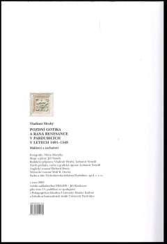 Vladimír Hrubý: Pozdní gotika a raná renesance v Pardubicích v letech 1491-1548