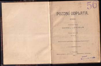 Daniel Lesueur: Pozdní odplata