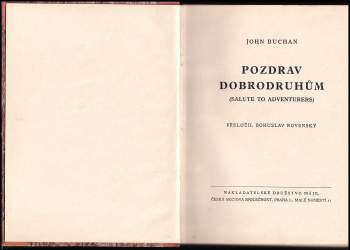 John Buchan: Pozdrav dobrodruhům