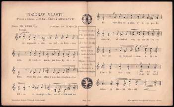 František Kmoch: Pozdrav vlasti