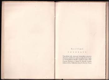 Karel Čapek: Pozdravy
