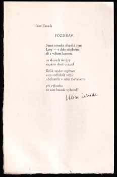 Petr Bezruč: Pozdravy Petru Bezručovi