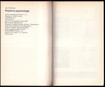 Jaro Křivohlavý: Pozitivní psychologie