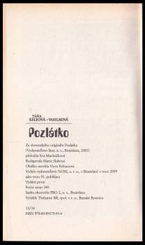 Táňa Keleová-Vasilková: Pozlátko