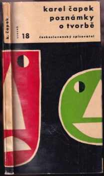 Poznámky o tvorbě - Karel Čapek (1959, Československý spisovatel) - ID: 770381