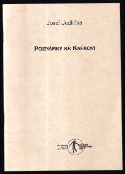 Franz Kafka: Poznámky ke Kafkovi