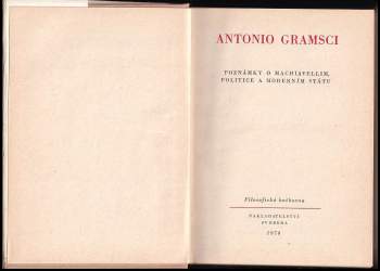 Antonio Gramsci: Poznámky o Machiavellim, politice a moderním státu