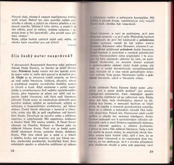 Karel Čapek: Poznámky o tvorbě