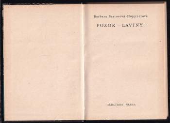 Barbara Bartos-Höppner: Pozor - laviny!