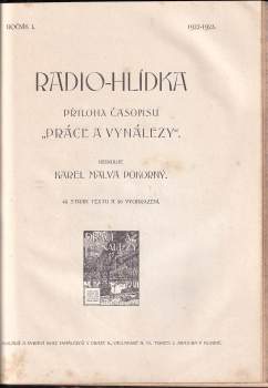 Karel Malva Pokorný: Práce a vynálezy III (1922-1923)