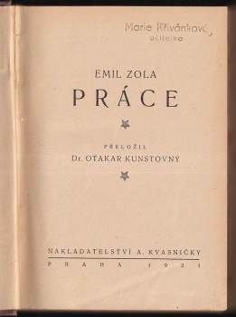 Émile Zola: Práce