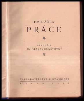 Émile Zola: Práce