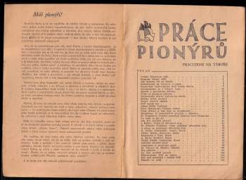 Karel Cmíral: Práce pionýrů ; Pracujeme na táboře