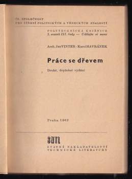 Karel Havránek: Práce se dřevem