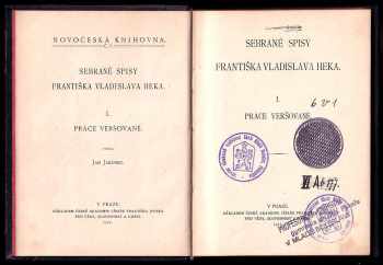 František Vladislav Hek: Práce veršované