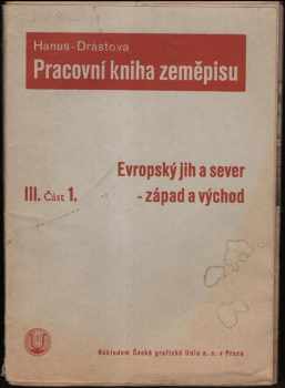 Pracovní kniha zeměpisu pro III. ročník měšťanských škol