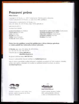 Milan Galvas: Pracovní právo