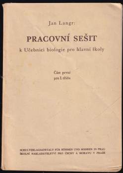 Pracovní sešit k učebnici biologie pro hlavní školy