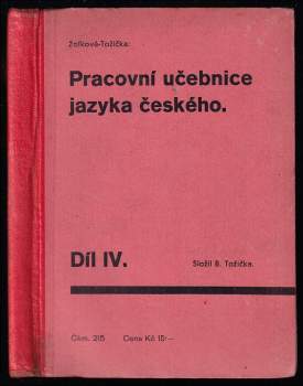 Pracovní učebnice jazyka českého (Mateřídouška)