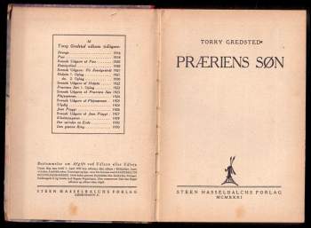 Torry Gredsted: Praeriens Son - DÁNSKY
