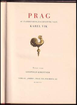 Leopold Kreitner: Prag - 40 Farbenholzschnitte