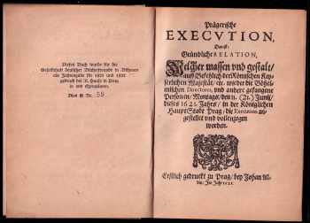 Pragensia. V. - Die Prager Exekution i. J. 1621. Flugblätter und Abbildungen. - reprint vydání z roku 1621 - VÝTISK 59 ZE 400