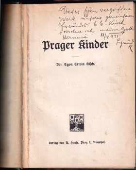 Egon Erwin Kisch: Prager Kinder