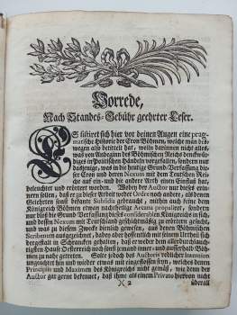 Adam Friedrich Glafey: PRAGMATIsche Geschichte Der Cron Böhmen