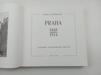 Pavel Scheufler: Praha 1848-1914