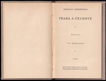 Arkadij Timofejevič Averčenko: Praha a Čechové