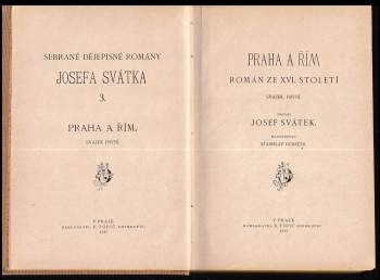 Josef Svátek: Praha a Řím
