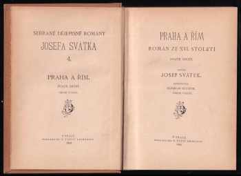 Josef Svátek: Praha a Řím