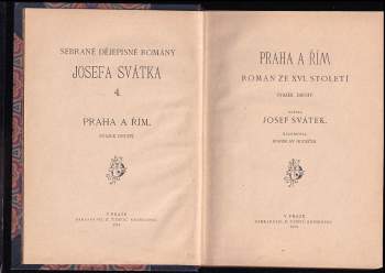 Josef Svátek: Praha a Řím
