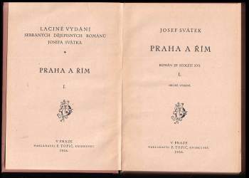Josef Svátek: Praha a Řím