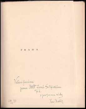Xaver Dvořák: Praha