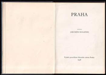Jaromír Roleček: Praha
