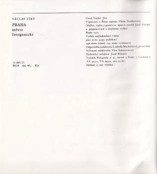Václav Jírů: Praha - město fotogenické