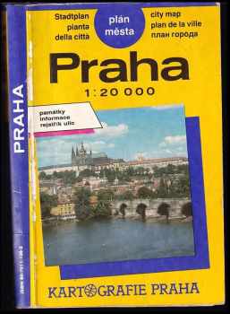 Praha. Plán města. 1:20 000