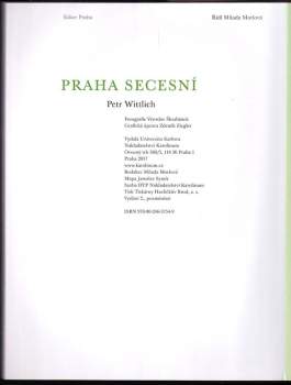 Petr Wittlich: Praha secesní