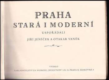Jiří Jeníček: Praha stará i moderní