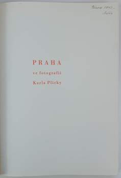 Praha ve fotografii Karla Plicky