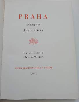 Praha ve fotografii Karla Plicky