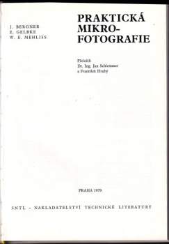 Joachim Bergner: Praktická mikrofotografie