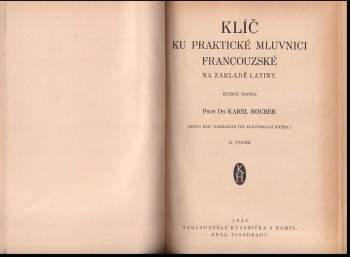 Karel Skála: Praktická mluvnice francouzská na základě latiny