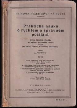 Praktická nauka o rychlém a správném počítání